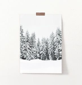 Snow-Covered Spruce Winter Forest Wall Art