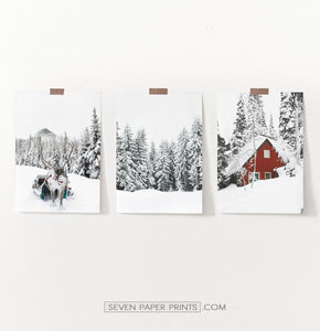 Christmas Decoration Gallery Set of 3 Piece Wall Art