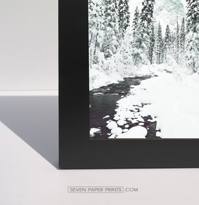 Winter 6 piece gallery wall - moose, deer, forest, cabins