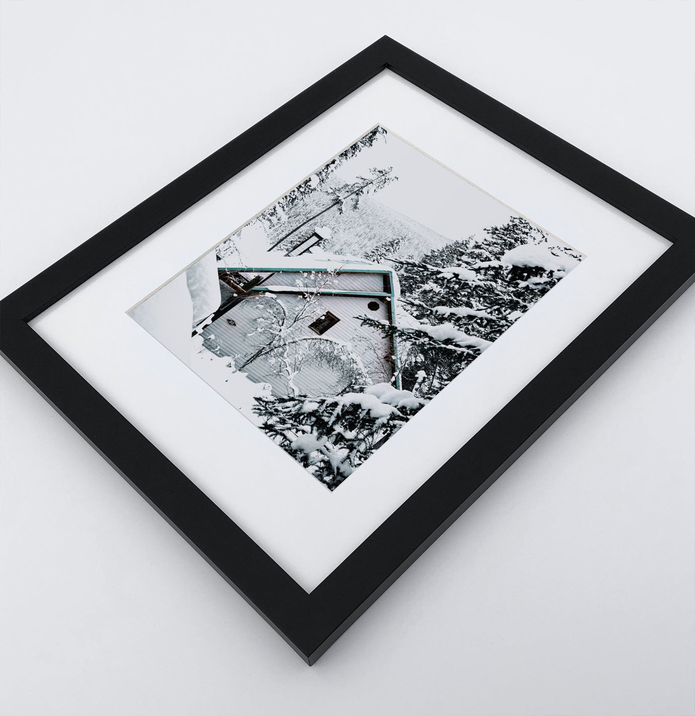 Winter Set of 6 Wall Art. Moose, Reindeer, Snowy Forest
