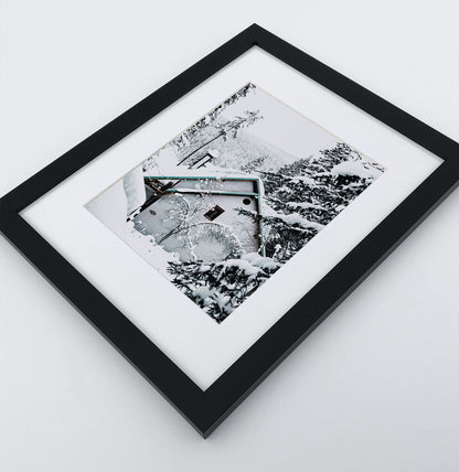Winter Set of 6 Wall Art. Moose, Reindeer, Snowy Forest