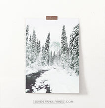 Load image into Gallery viewer, Beautiful Winter Forest River Wall Art
