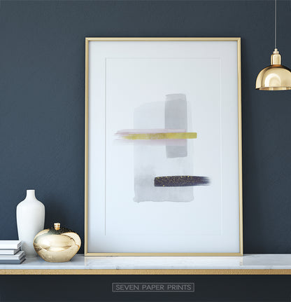 Beautiful Abstract Artwork for Clean Interior Decoration Idea