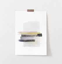 Load image into Gallery viewer, Boho Smears Wall Art with Gray, Gold and Black Colors
