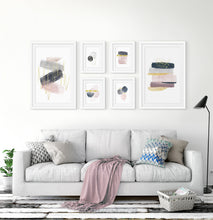 Load image into Gallery viewer, Abstract Art 6 Piece Gallery Wall. Framed or Unframed Prints
