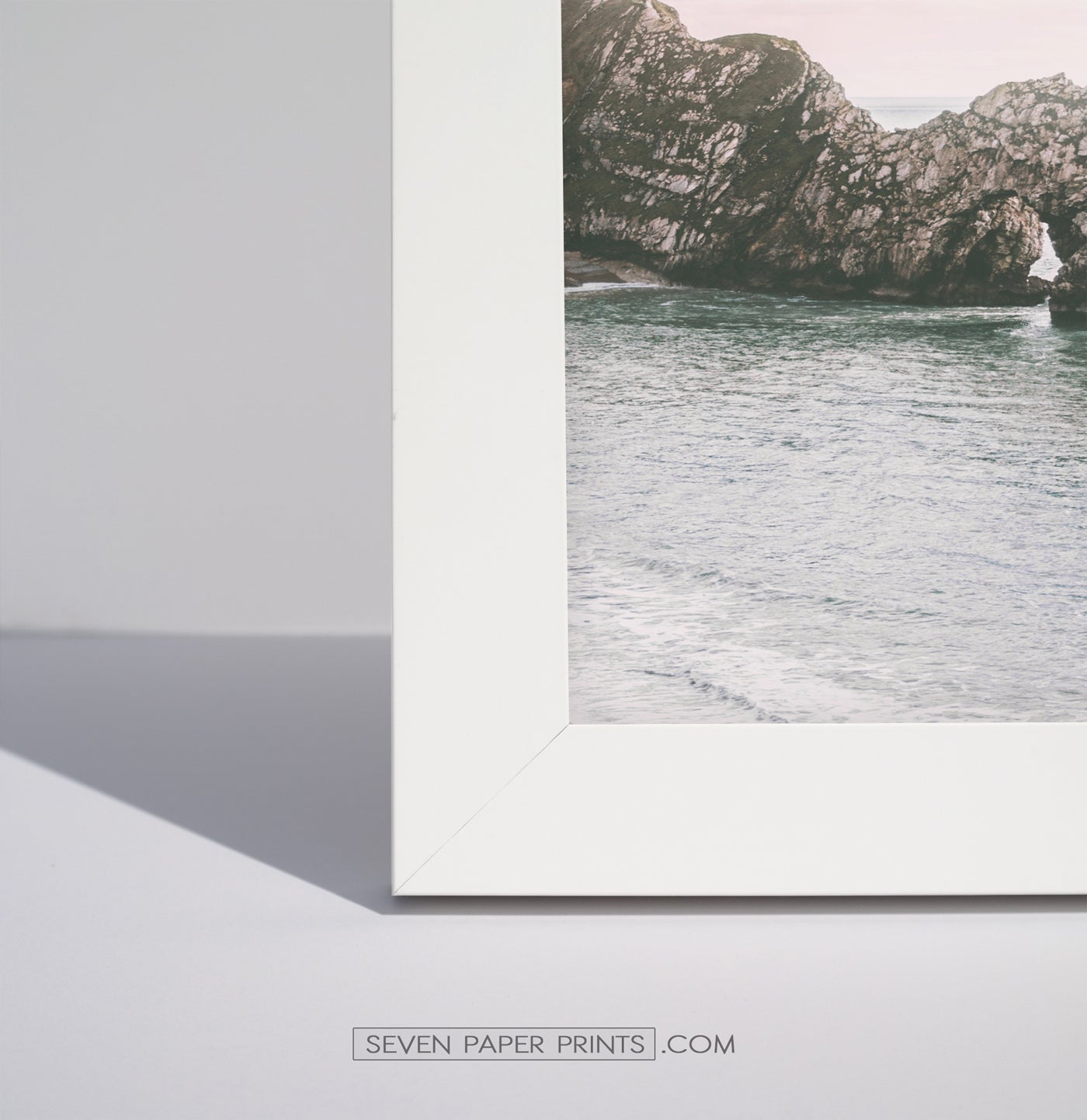 Corner of a white frame