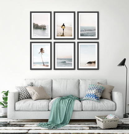Black-framed with gray sofa