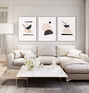 Modern art poster minimalist print for Living room