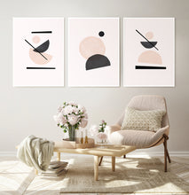 Load image into Gallery viewer, Earth Tones Burnt Orange Minimalist Art Print Set of 3
