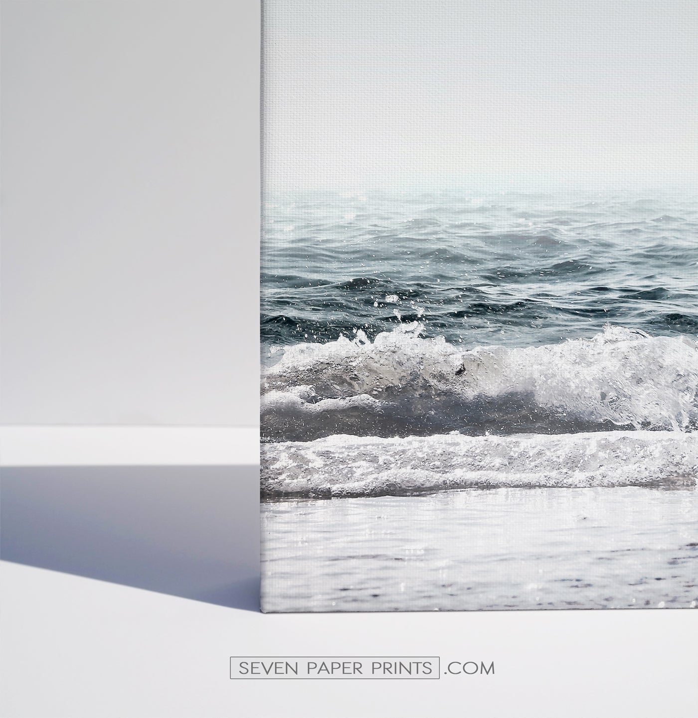 Blue ocean coastal set of 3 canvas prints #269