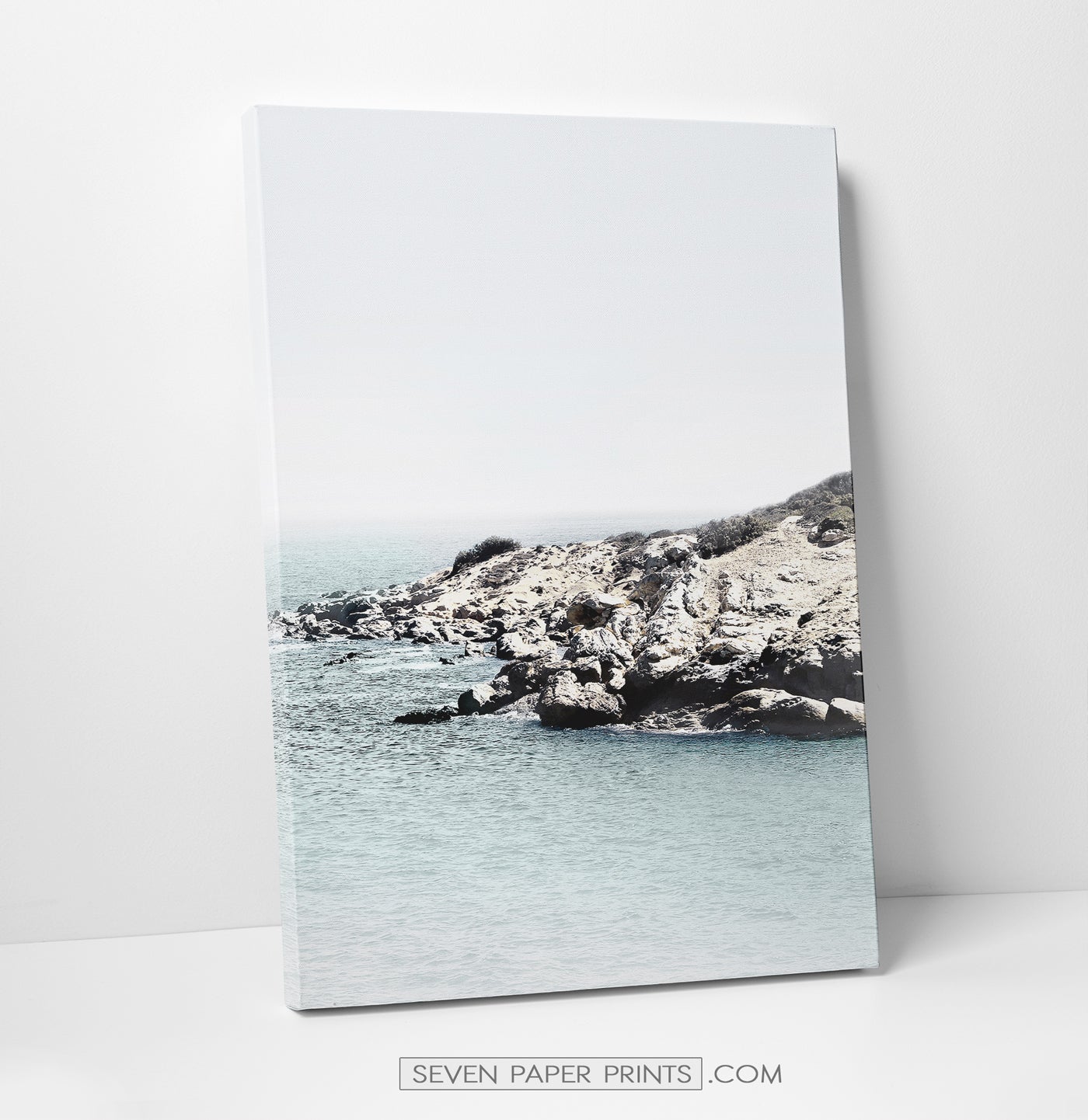 Blue ocean coastal set of 3 canvas prints #269
