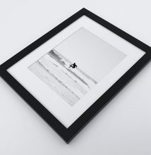 Load image into Gallery viewer, 3 Piece Black and White Framed Surfing Posters with Palms

