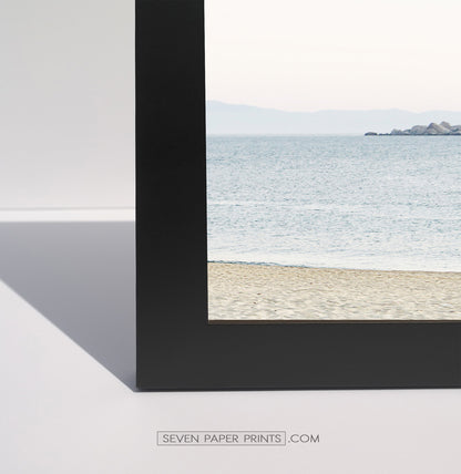 A corner of a black frame