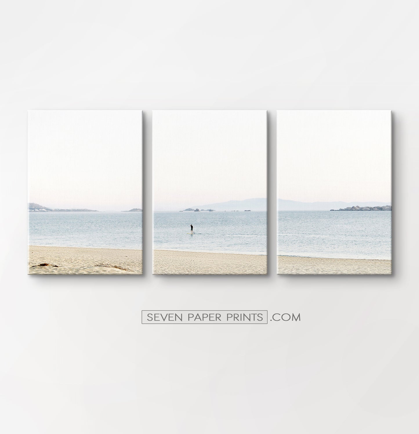 Seashore 3 piece canvas wall art #271