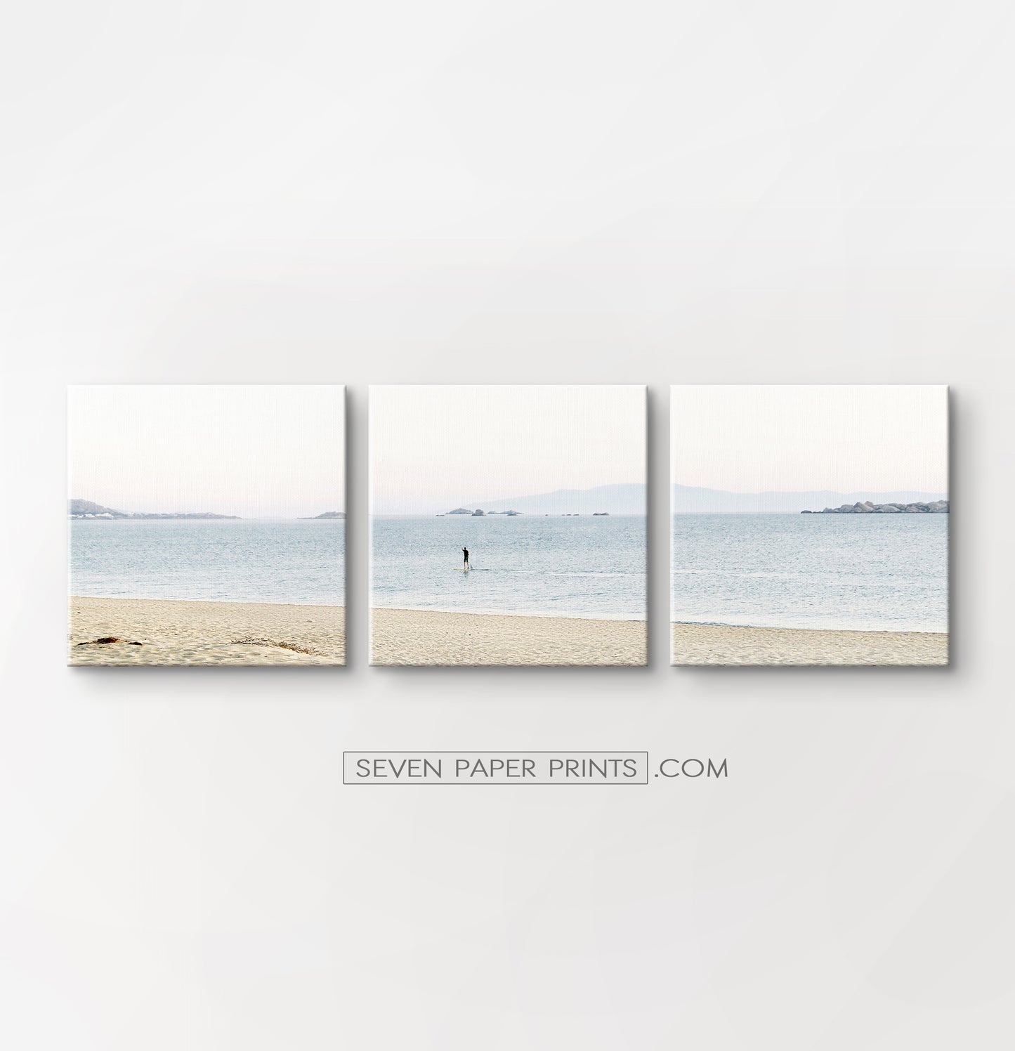 Seashore 3 piece canvas wall art #271