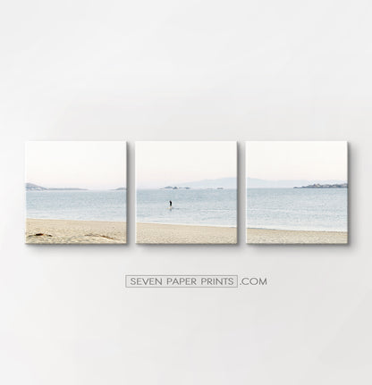 Seashore 3 piece canvas wall art #271