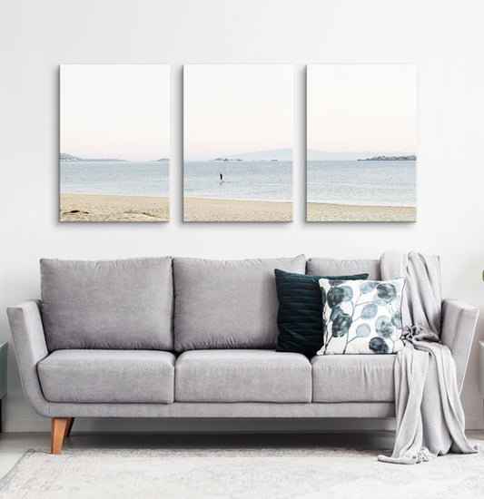 Seashore 3 piece canvas wall art #271