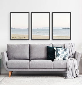 Three photo prints of a seashore 3
