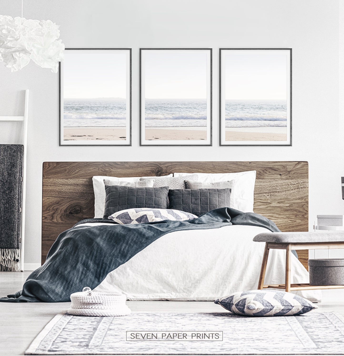 Bedroom Wall Decor - Sea 3 Piece Wall Art