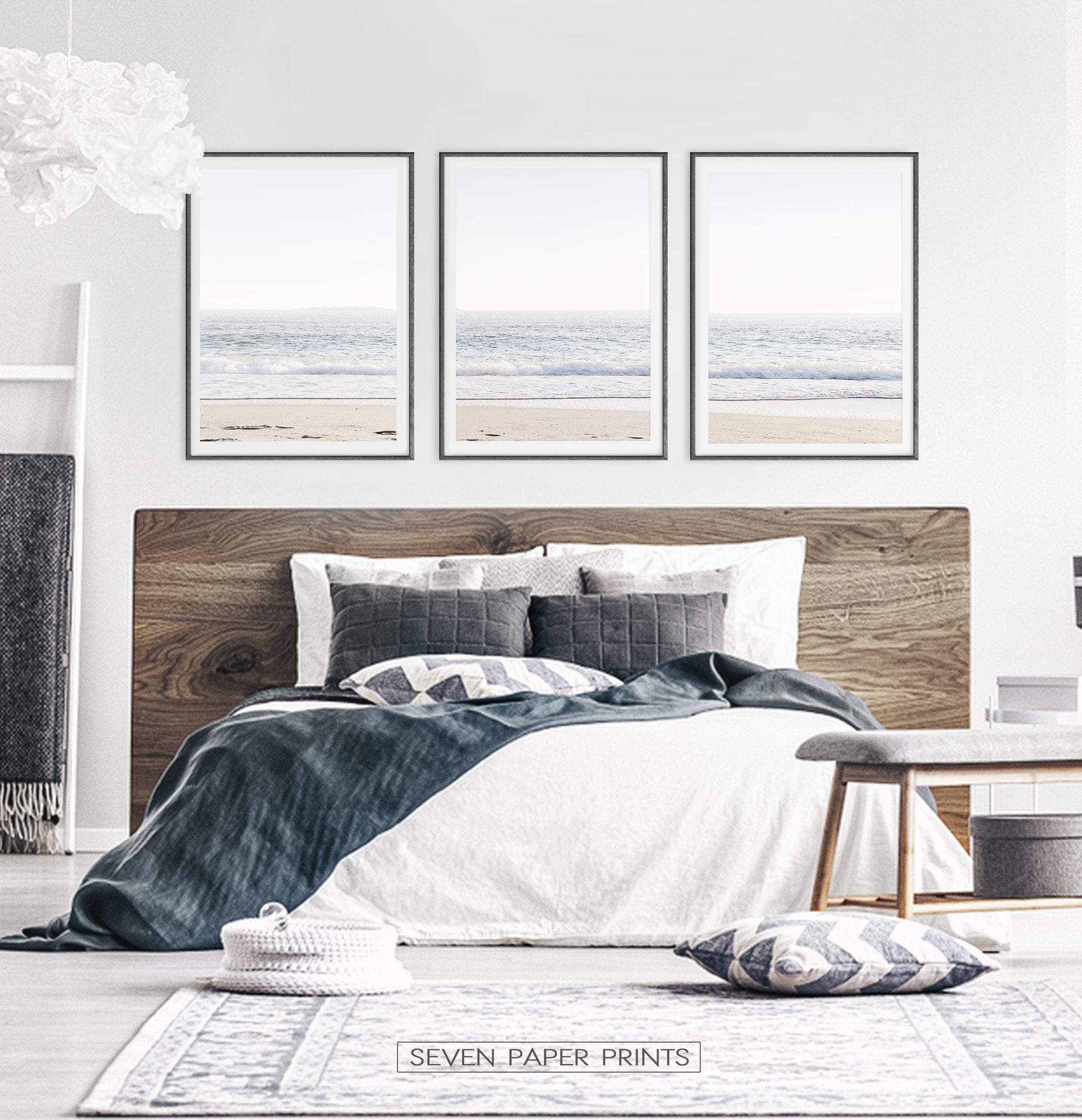 Bedroom Wall Decor - Sea 3 Piece Wall Art