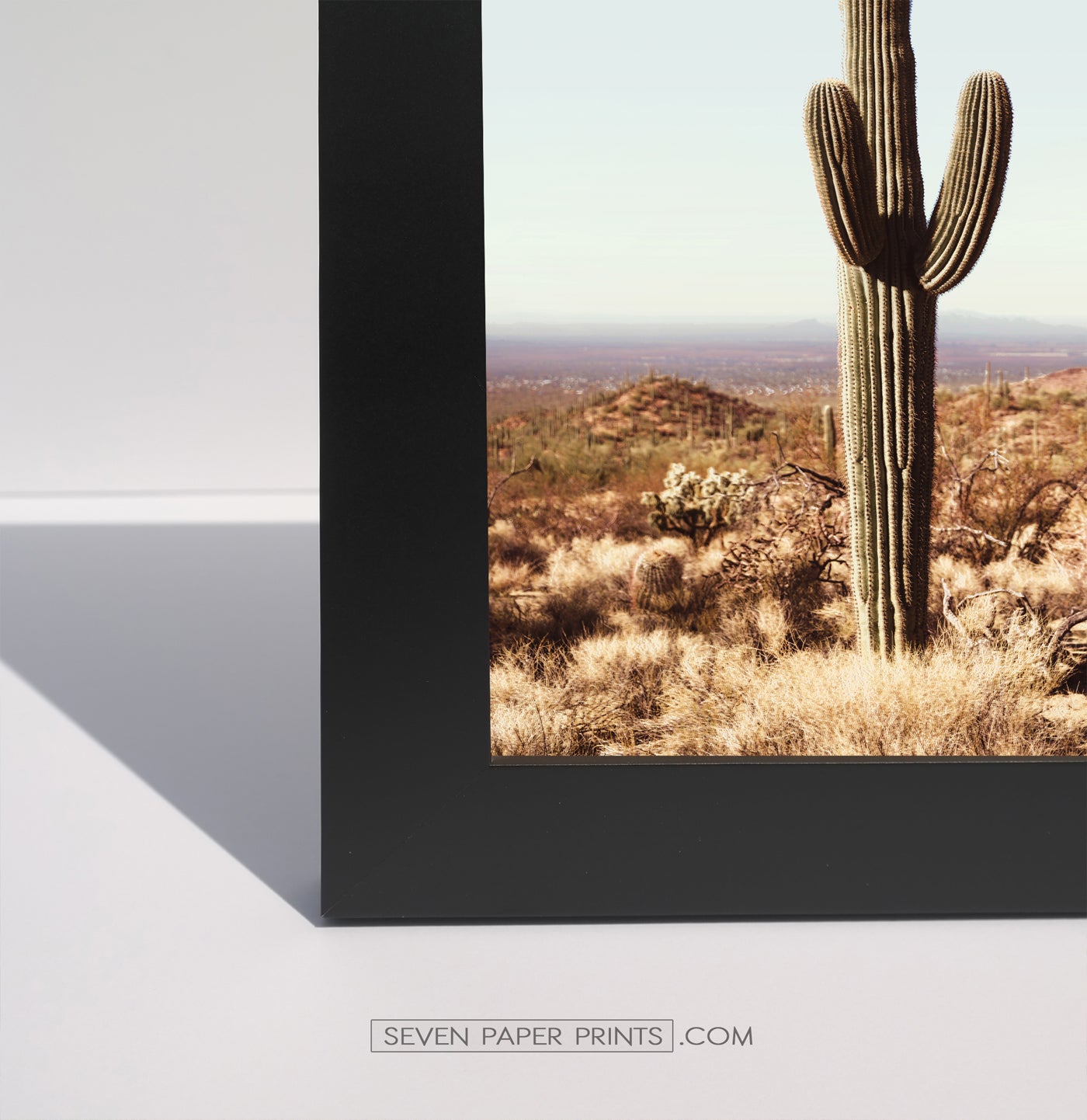 Corner of a white frame