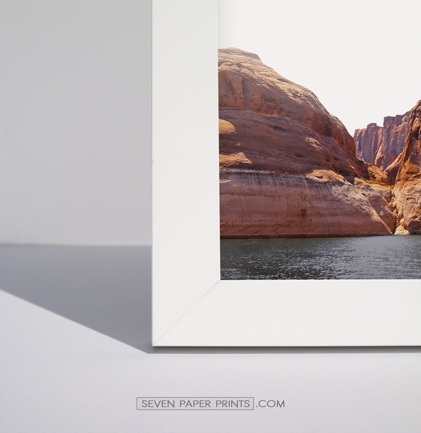 Corner of a white frame
