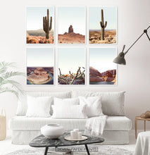 Load image into Gallery viewer, Arizona Desert Landscape Set of 6 Wall Art
