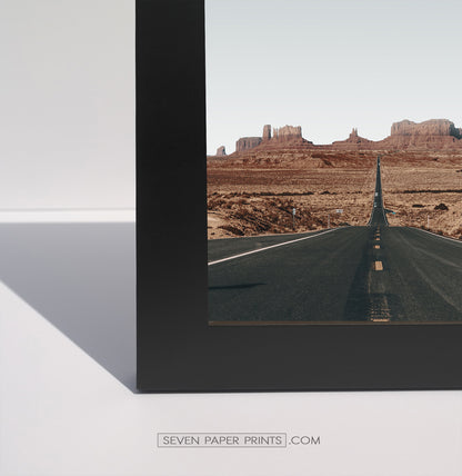 Corner of a black frame