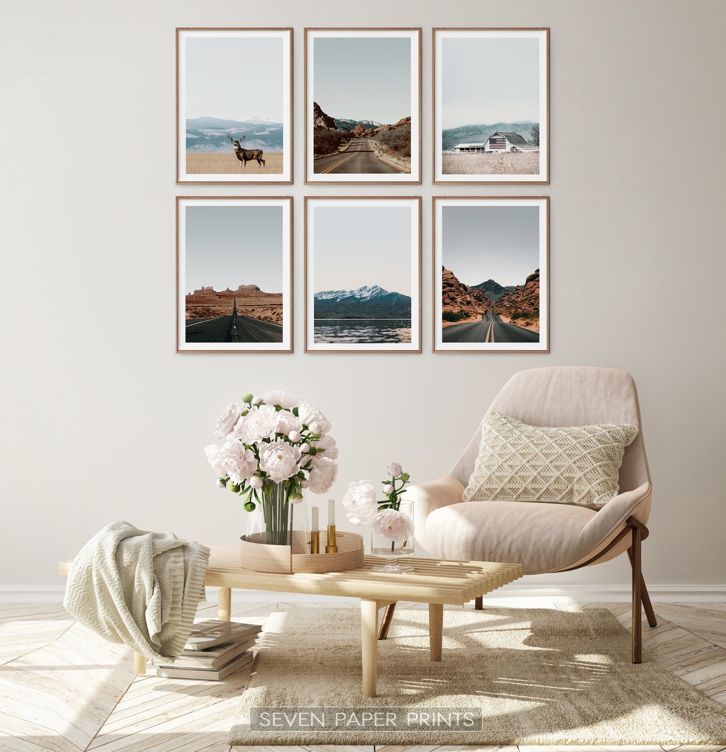 Rural Landscape 6 Piece Wall Art