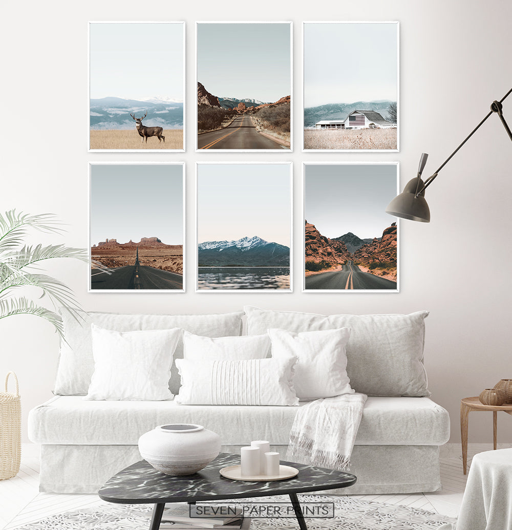 Rural Landscape 6 Piece Wall Art