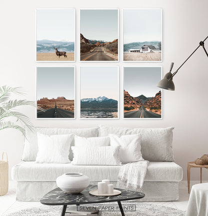 Rural Landscape 6 Piece Wall Art