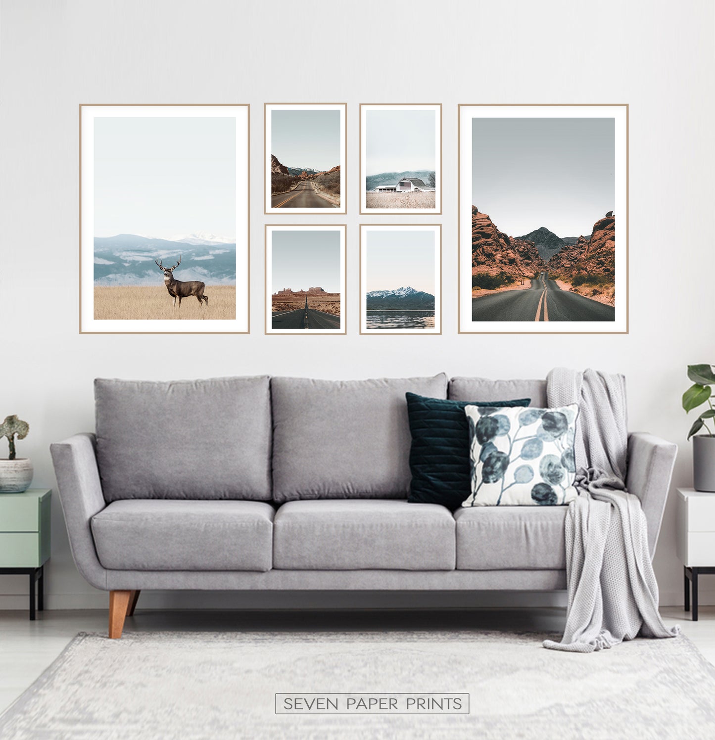 Rural Landscape 6 Piece Wall Art