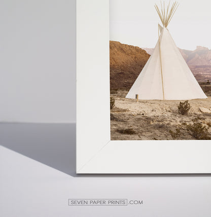 Corner of a white frame