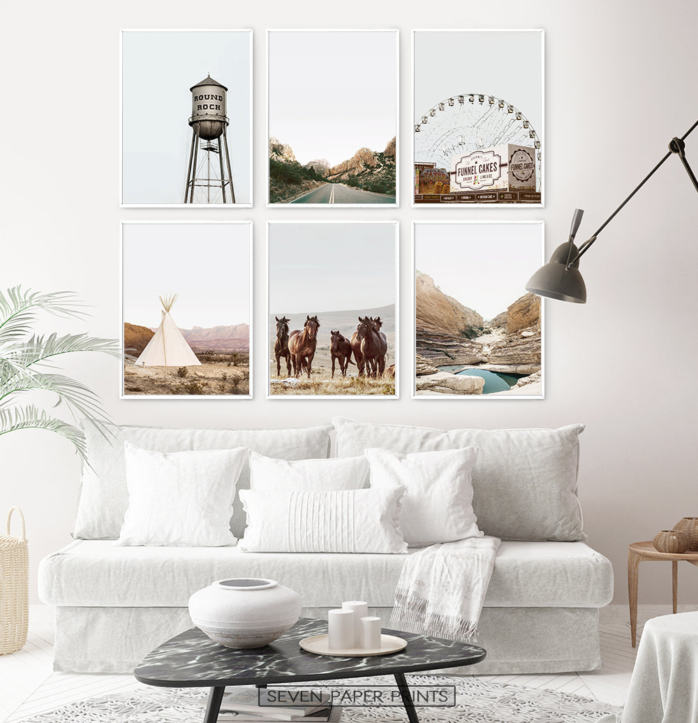 Texas Nature Beauty 6 Piece Wall Art