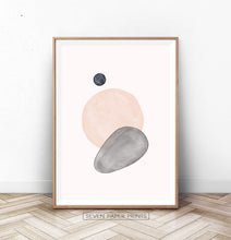 Load image into Gallery viewer, Mid Century Modern Art | Earth Color Shapes
