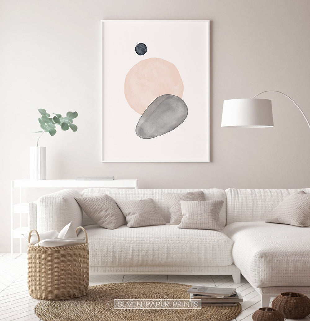 Earth Color Living Room Wall Art
