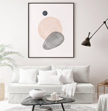 Load image into Gallery viewer, Mid Century Modern Art | Earth Color Shapes
