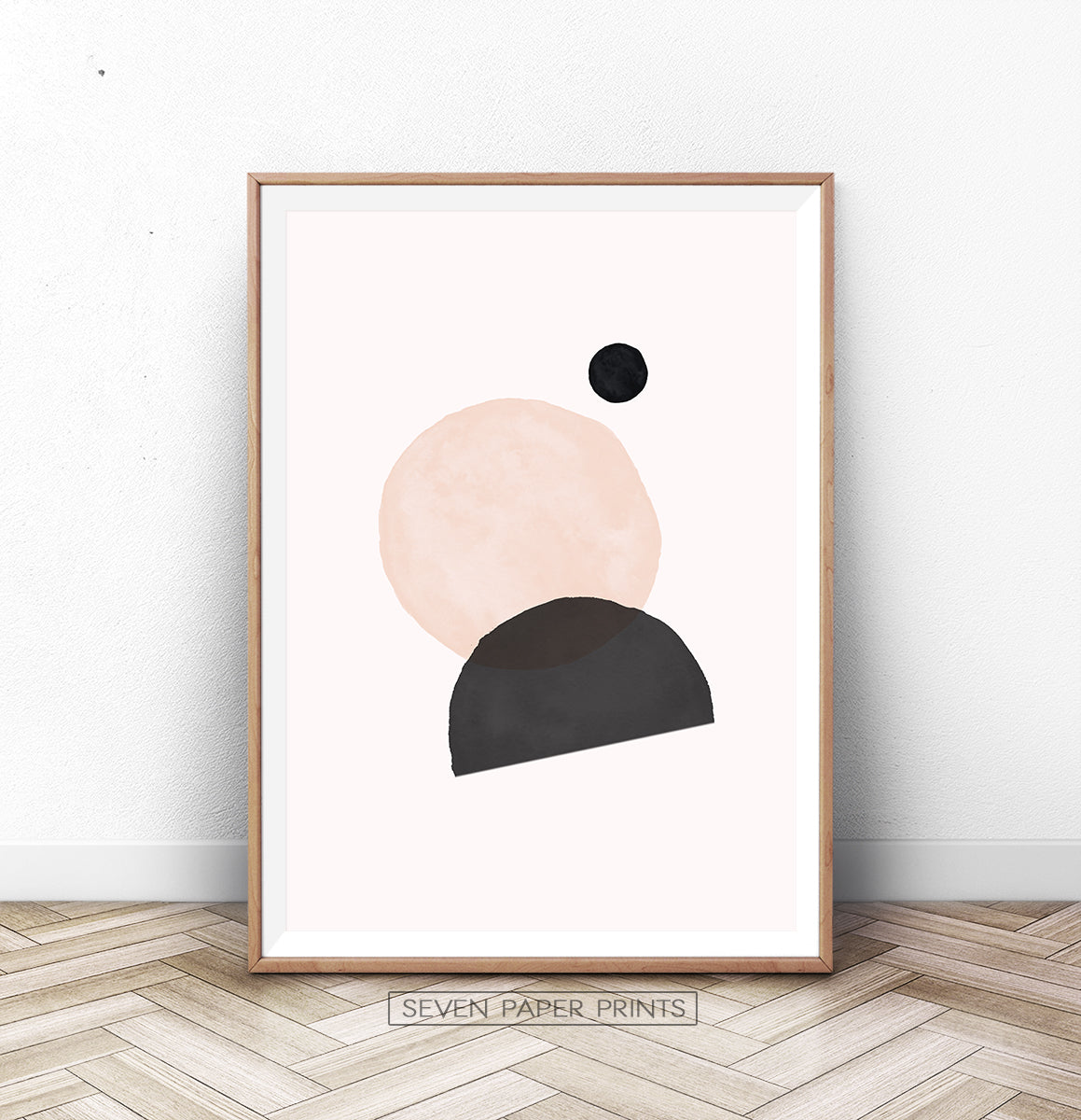 Abstract Minimal Print in Earth Colors | Boho Art