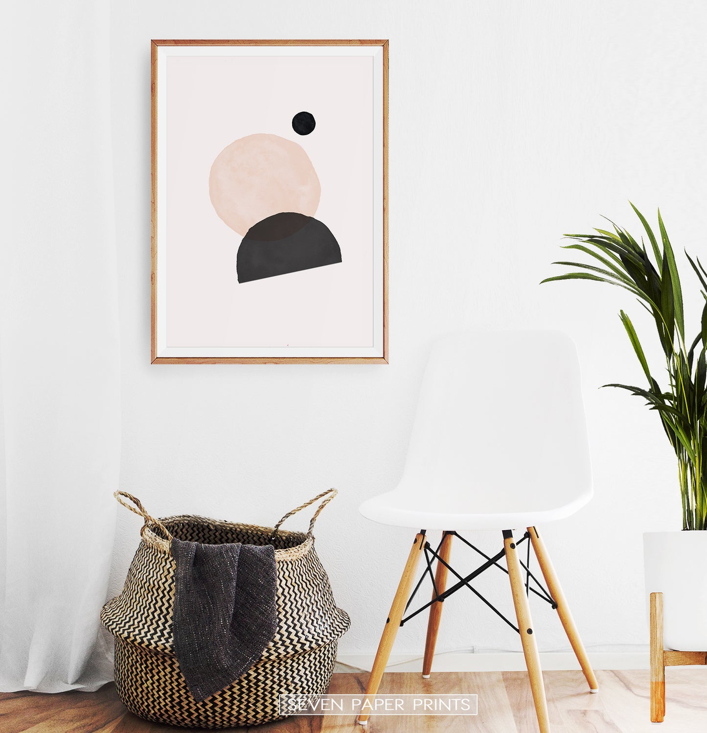Abstract Minimal Print in Earth Colors | Boho Art