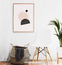 Load image into Gallery viewer, Abstract Minimal Print in Earth Colors | Boho Art
