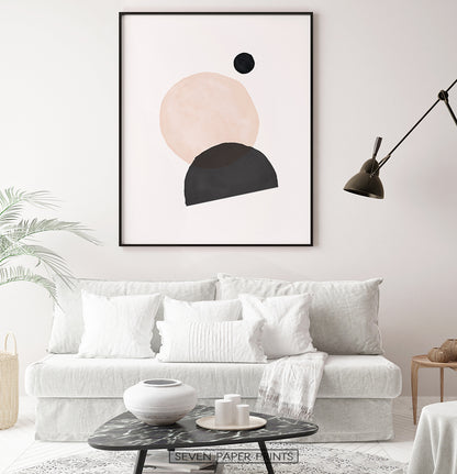 Abstract Minimal Print in Earth Colors | Boho Art