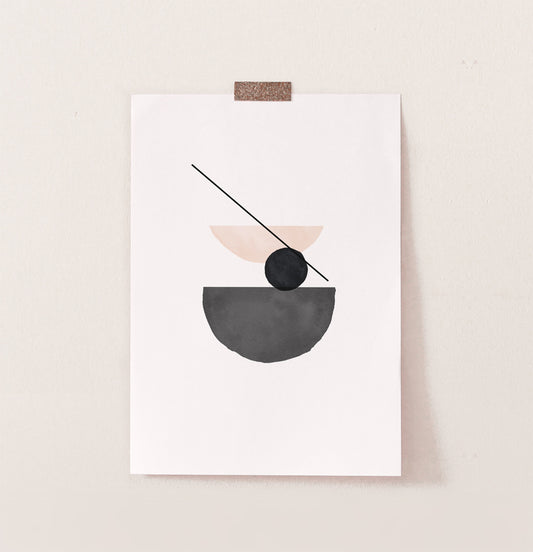 Boho Abstract Shapes in Sunburst Neutral Colors