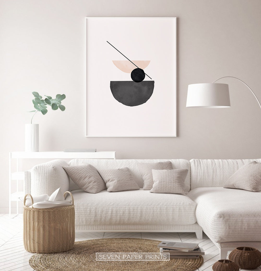 Boho Abstract Shapes in Sunburst Neutral Colors