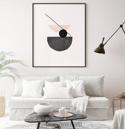 Boho Abstract Shapes in Sunburst Neutral Colors