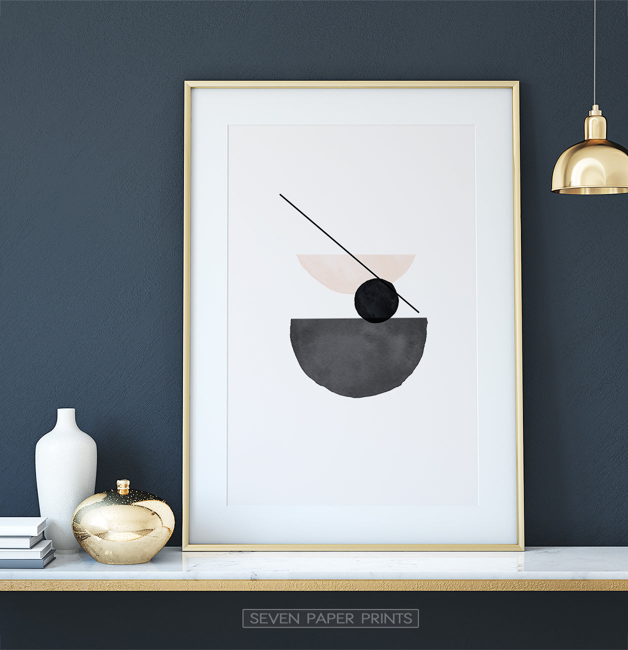 Boho Abstract Shapes in Sunburst Neutral Colors
