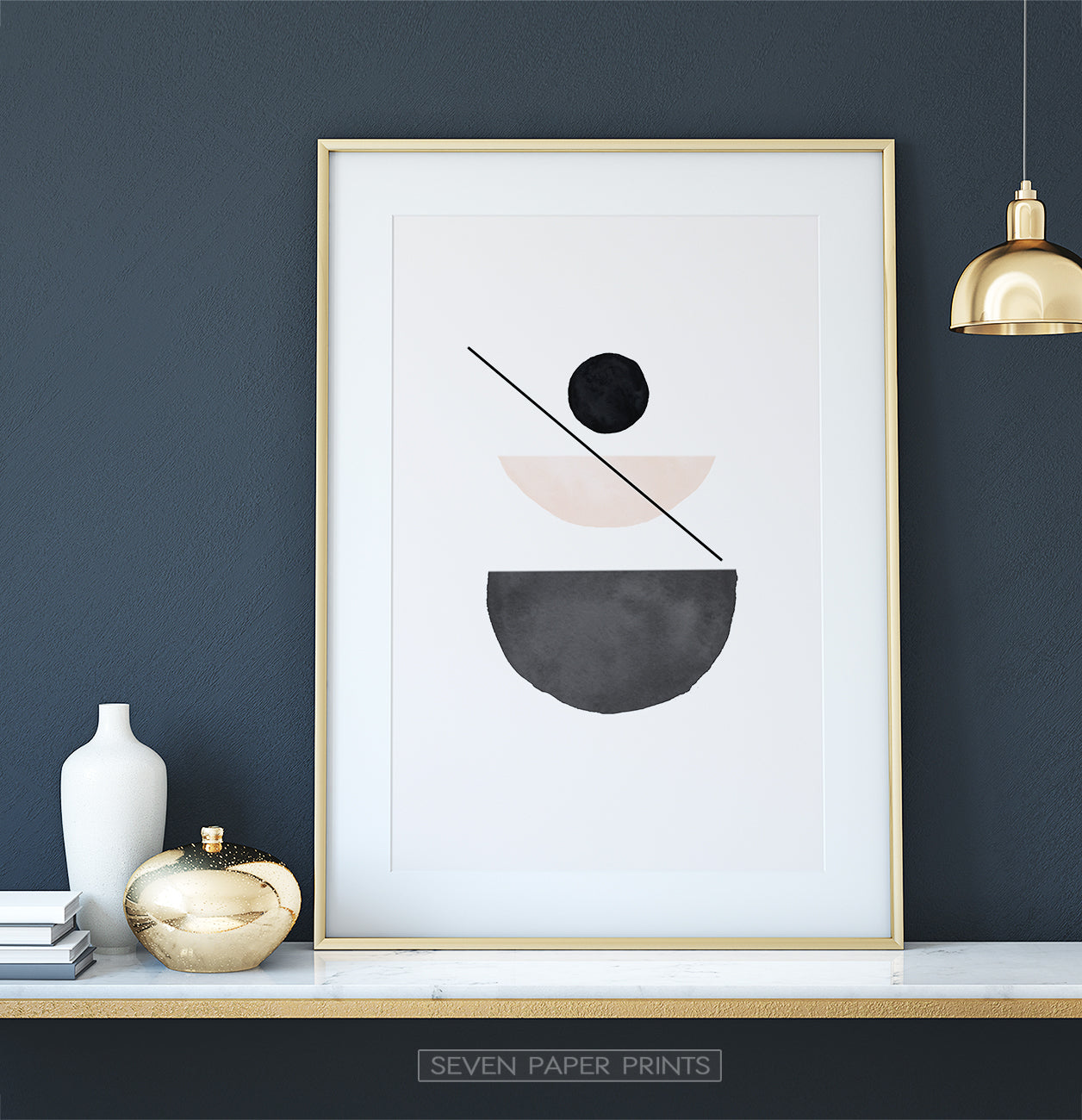Boho Terracotta Wall Decor, Abstract Terracotta Art Print