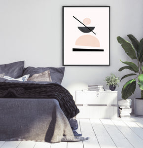 Desert Color Geometric Neutral Art Print