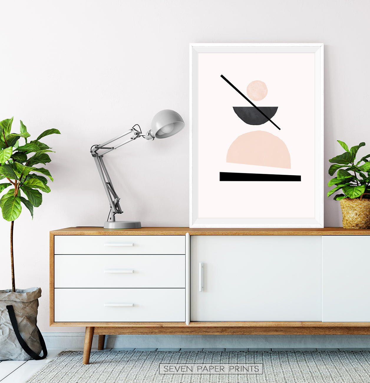 Desert Color Geometric Neutral Art Print
