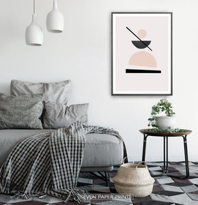 Desert Color Geometric Neutral Art Print