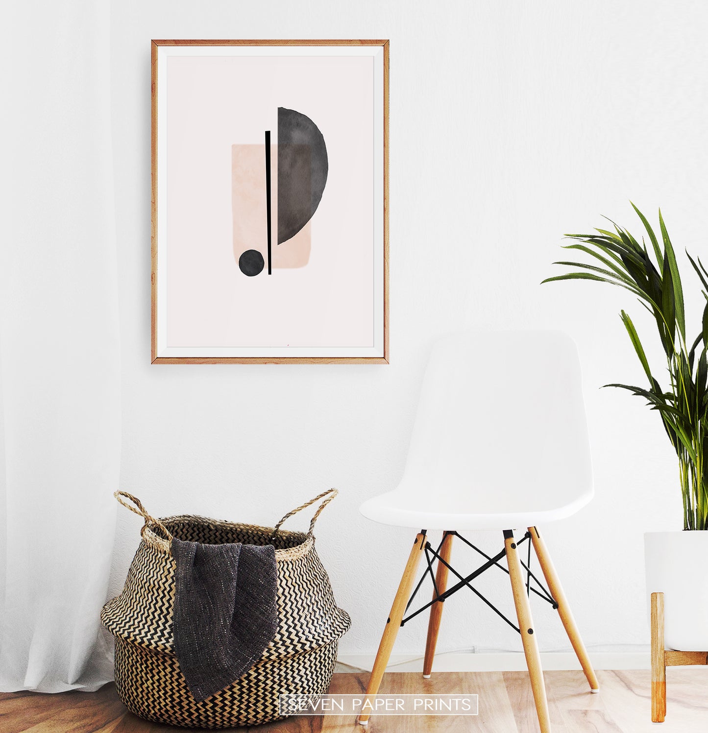 Abstract Minimalist Print, Neutral Soft Wall Art